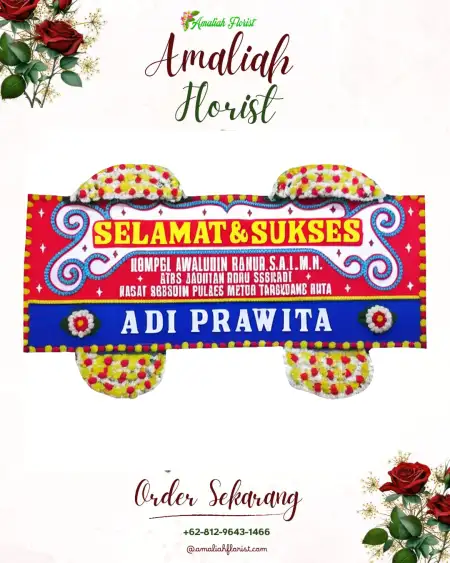 Papan Bunga Ucapan Selamat Wonotinggal
